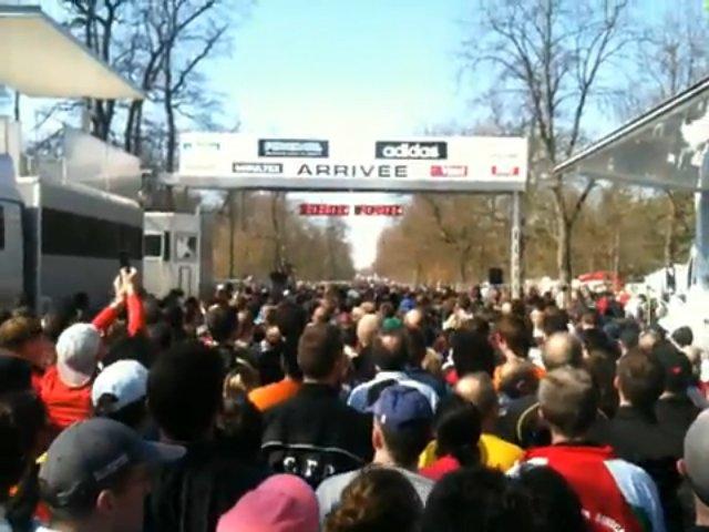 Bouchon à l'arrivée