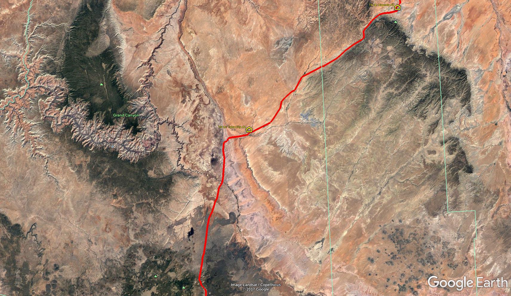 Tuba City on Google Earth