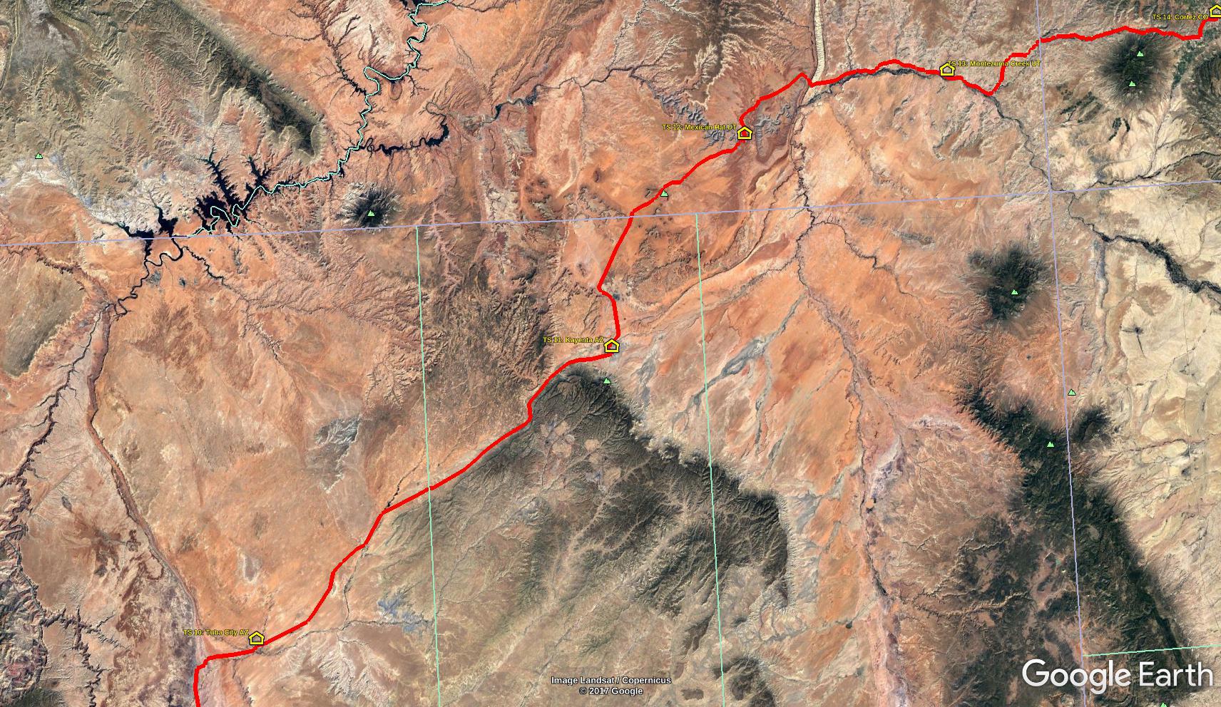 Kayenta on Google Earth