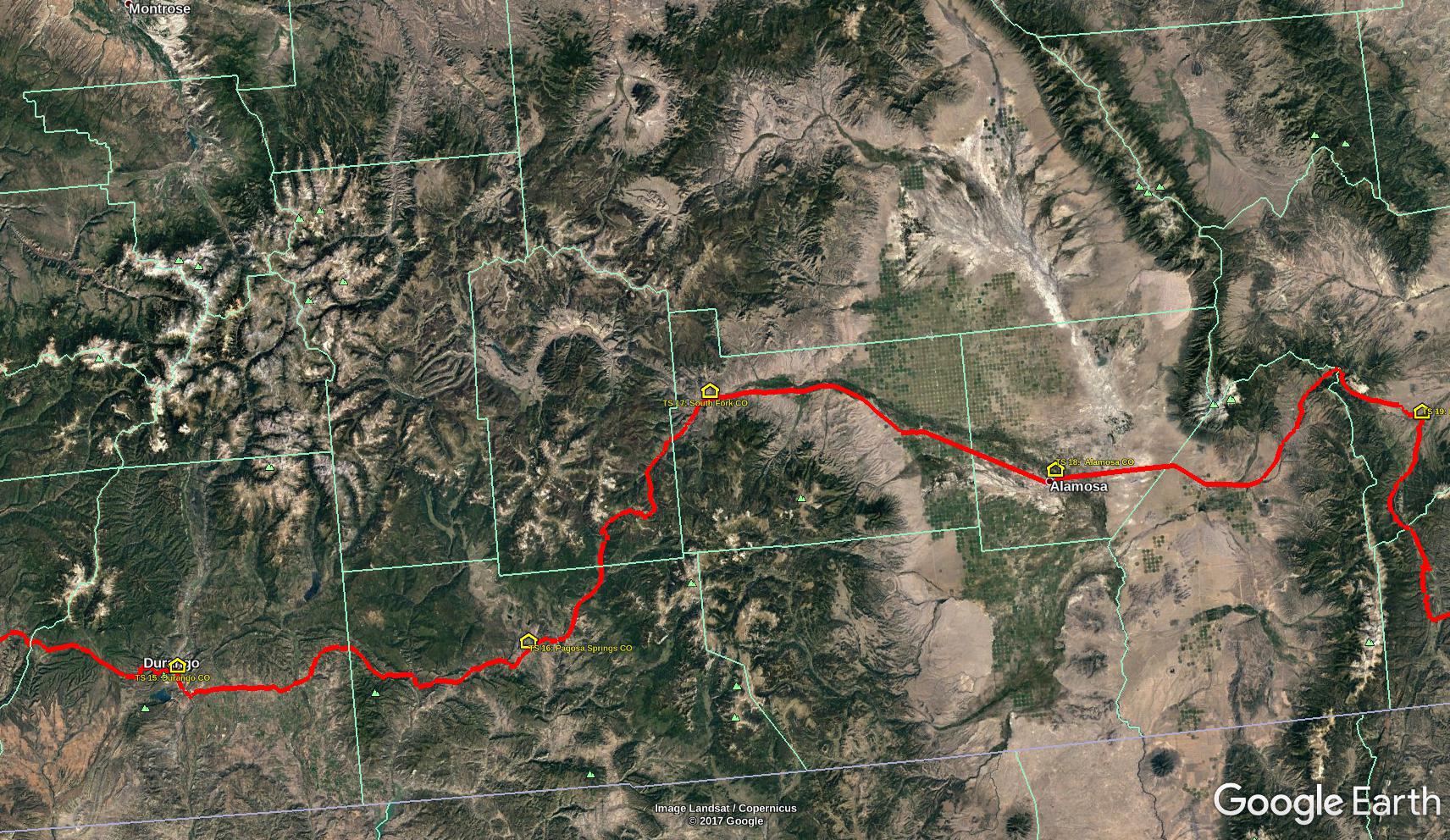 South Fork on Google Earth