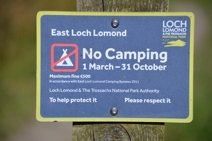 Camping interdit
