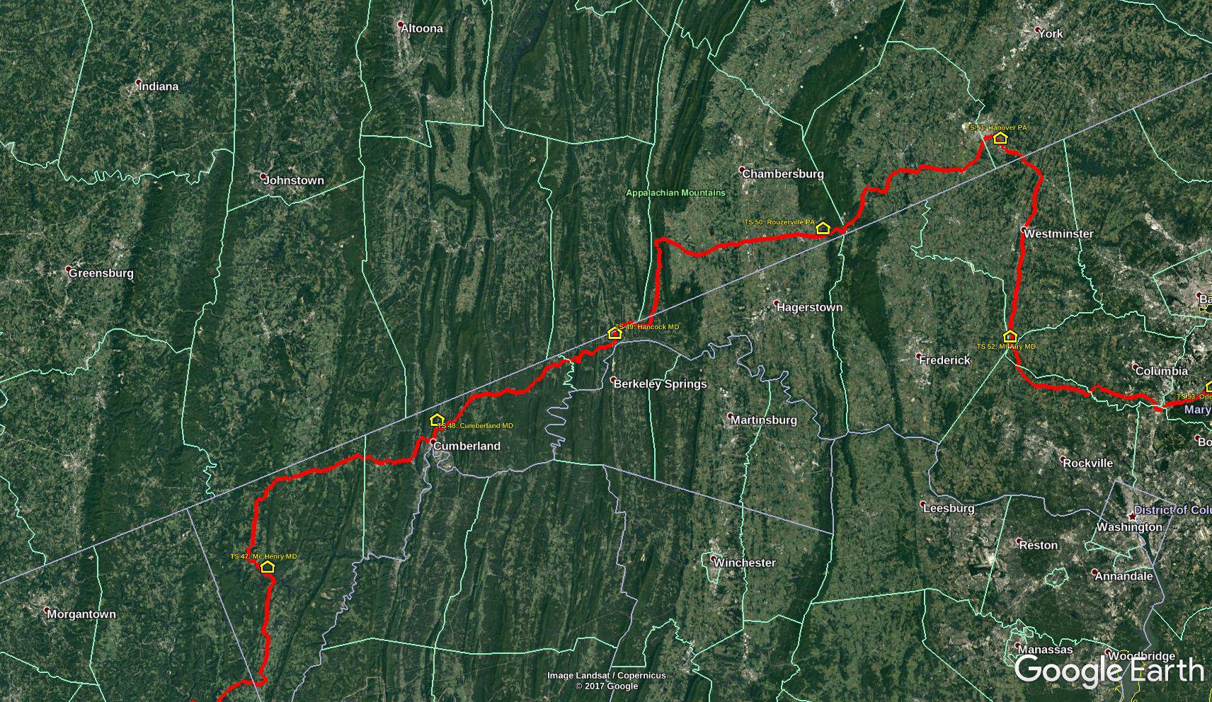 Hancock on Google Earth