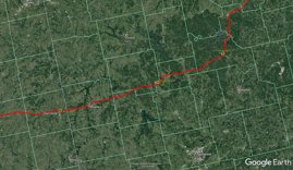 Weaubleau sur Google Earth