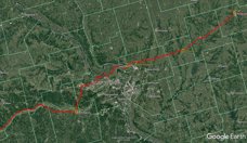 Fleuve Mississipi sur Google Earth