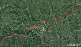 Fleuve Mississippi sur Google Earth