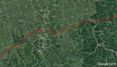 Blanchester sur Google Earth