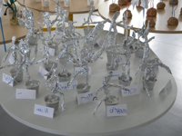 Les Giacometti en aluminium