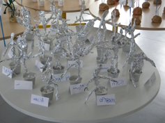 Les Giacometti en aluminium